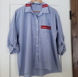 Zara Oversized Blouse Small